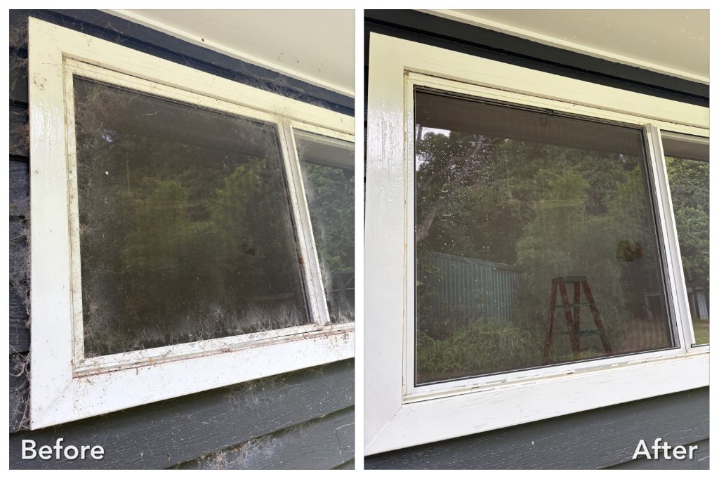 Window Cleaning in Terranora - Window cleaning results on Gold Coast home